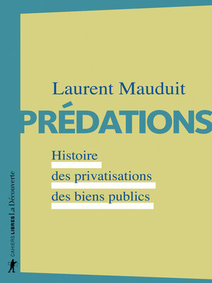cover image of Prédations